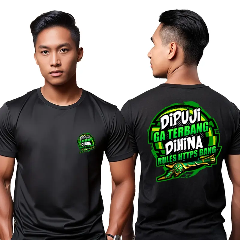 KAOS DIPUJI GA TERBANG DIHINA RULES HT2PS BANG VERSI SG EMERALD TEEROMPET FB BAJU DISTRO COWOK CEWEK 0
