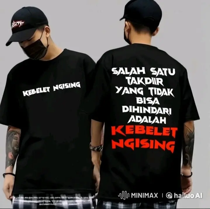 Kaos Kata-Kata Pendek Katun Lembut Sablon Distro Baju - Bajudistro - Wanita, Pria 5