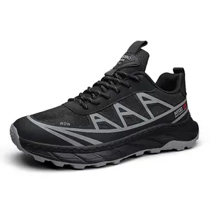 RJT Sepatu Trail Running Struick Star Sneaker Gunung Hiking Daya Cengkram Kuat Tidak Licin Warna Black Orange Ukuran 40-43 Tahun 2025