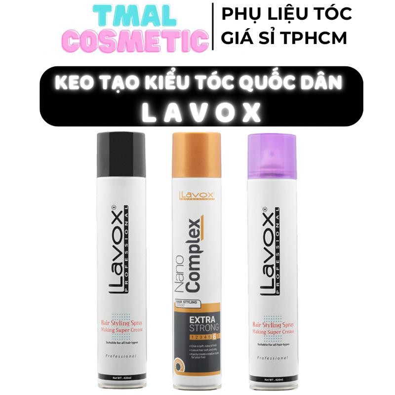 Keo Xịt Tóc Giữ Nếp Cứng & Mềm LAVOX 420ml - Tạo Kiểu Tóc Nam và Nữ
