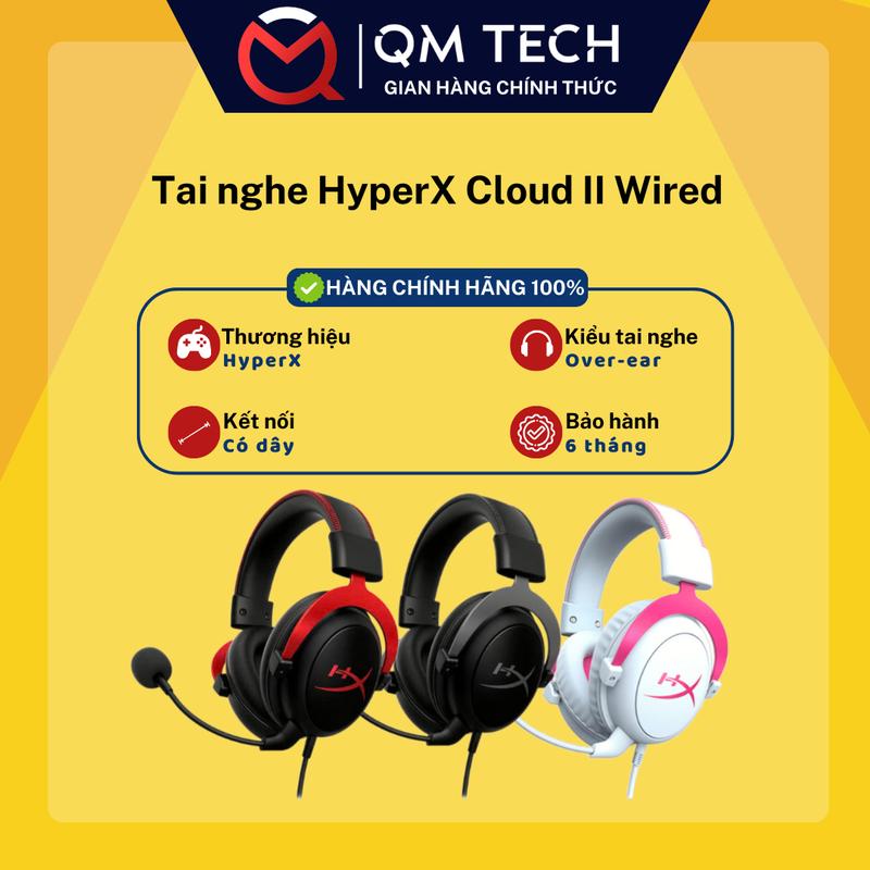 Tai nghe Hyper X Cloud II Có dây - QMTECHSTORE