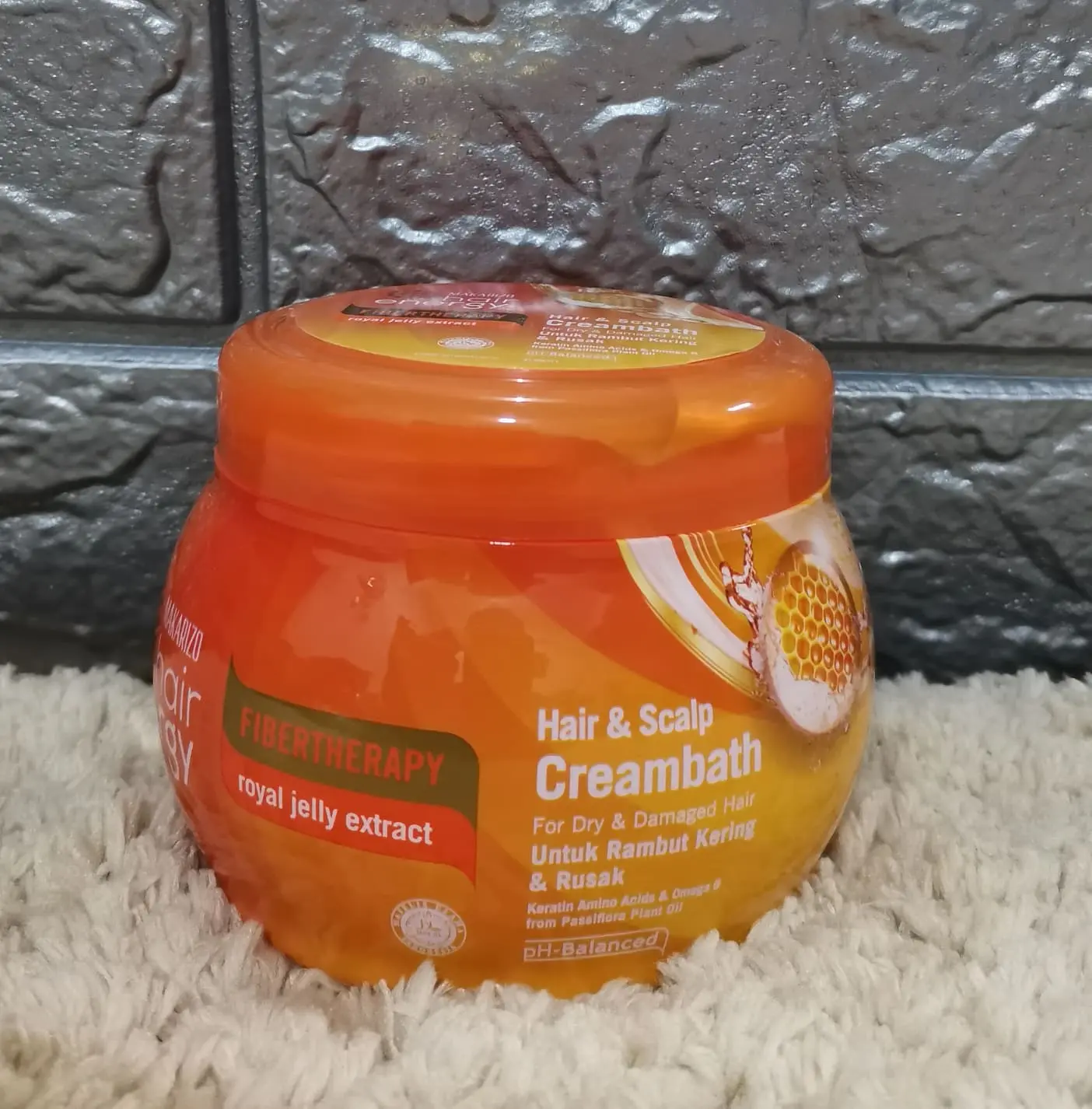(ROYAL JELLY EXTRACT) MAKARIZO (RAMBUT KERING DAN ROSAK) HAIR ENERGY (HAIR & SCALP CREAMBATH) HAIRCARE
