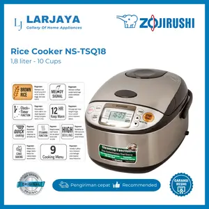 Zojirushi Rice Cooker NS-TSQ18-XJ 1,8 liter / 10 cups - Penanak Nasi Dengan Kukusan
