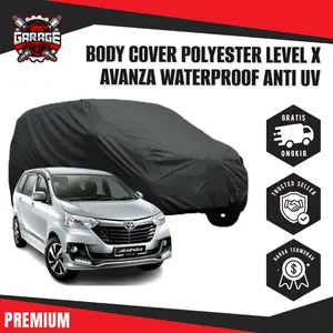 Level X Body Cover Mobil Hitam Avanza Lama – Waterproof & Perlindungan Maksimal