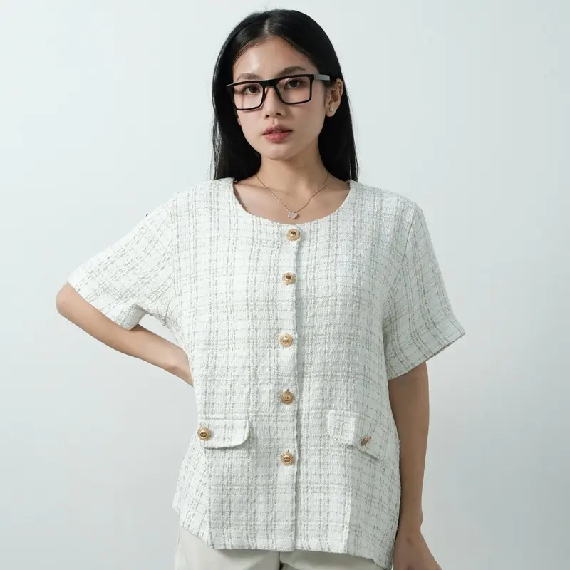Dear Mirae - Selene Top | Atasan Blouse Wanita / Rajut / Korean Style / Elegant Premium / Office Look