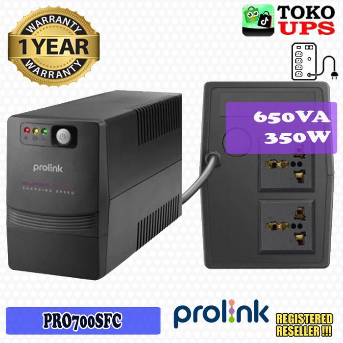 Gambar UPS PROLINK PRO700SFC PRO700 650VA Super Fast Charge - Bubble dari TokoUPS Kota Administrasi Jakarta Pusat Tokopedia