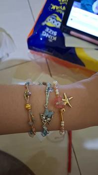 Product Review of LUDIC. CLEA gelang manik serut aesthetic simple gem stone Quartz Bracelets from B**y 0