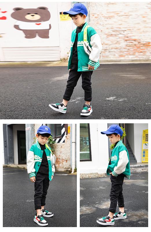 Product Introduction of Boys' Single Shoes 2024 Spring and Autumn New Middle and Big Children's Board Shoes Children's Sports Shoes Spring and Girls' Breathable Colored Board Shoes 21