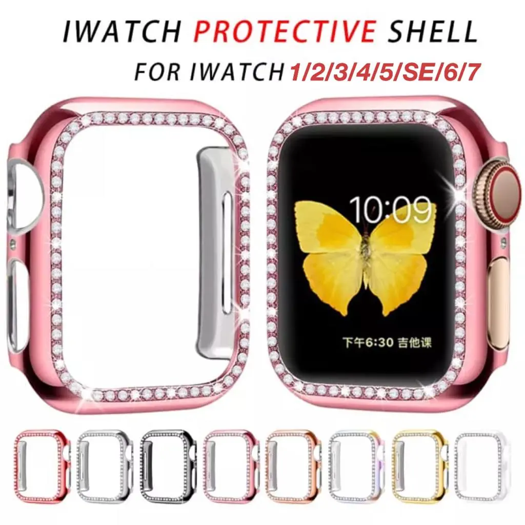 Bumper Case Diamond Protective Case For Apple Watch Series 1/2/3/4/5/SE/6/7/8/ultra/s9/ultra2