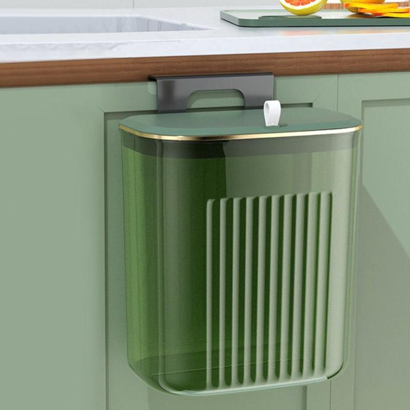 Product Introduction of With Lid Trash Can Durable 7/9L Wall Mounted Modern Dustbin Hanging Under Sink Waste Garbage Bin 14