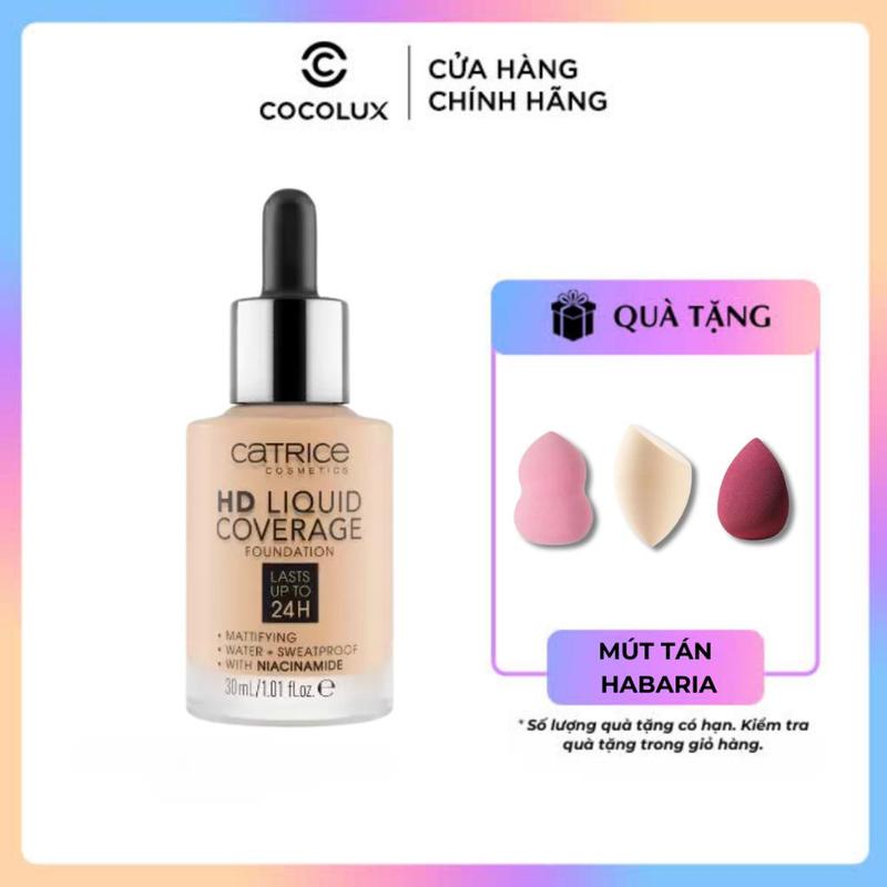 [Live] Kem Nền Catrice HD Liquid Coverage Foundation 24H 30ml