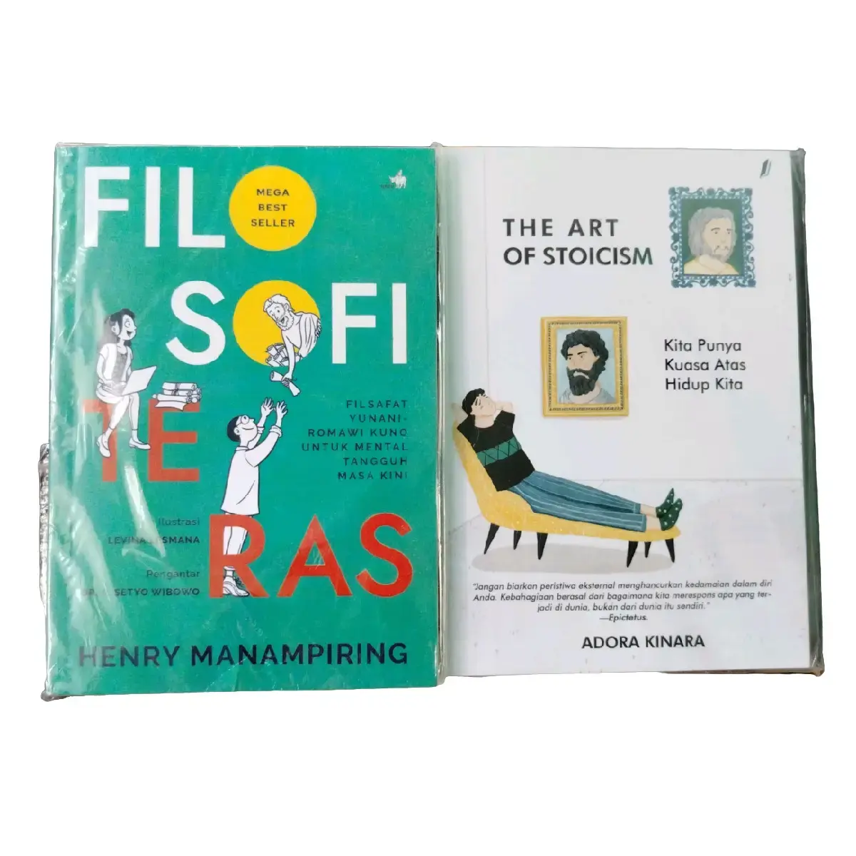 Paket 2 Buku Best Seller Filosofi Teras & The Art Stoicism Psychology novel perjodohan