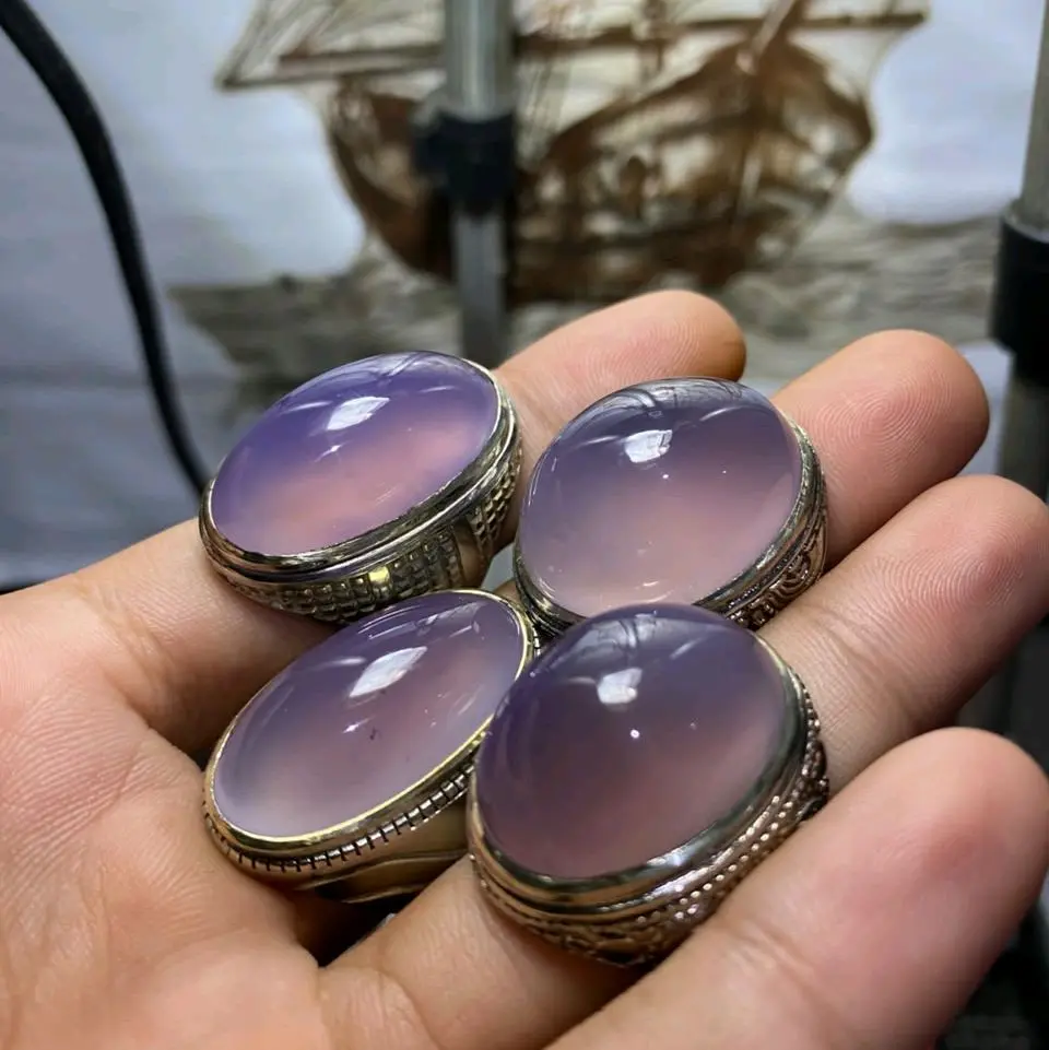 Kucubung Lavender Serat Kura - Cincin Elegan dengan Batu Lavender Berkualitas Tinggi