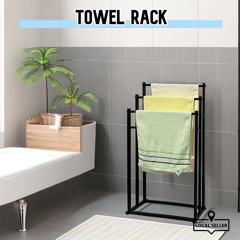 Product Introduction of [SG] Towel Standing Rack/ Bathroom Drying Rack/ Hanger Towel Rack Stand/ Bathroom Punch Free Towel Rack Toilet Hanger 30