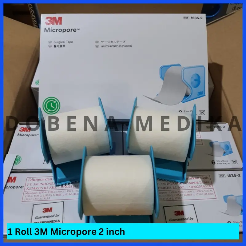 3M Micropore Plester Roll Putih 1 2 1/2 inch 2