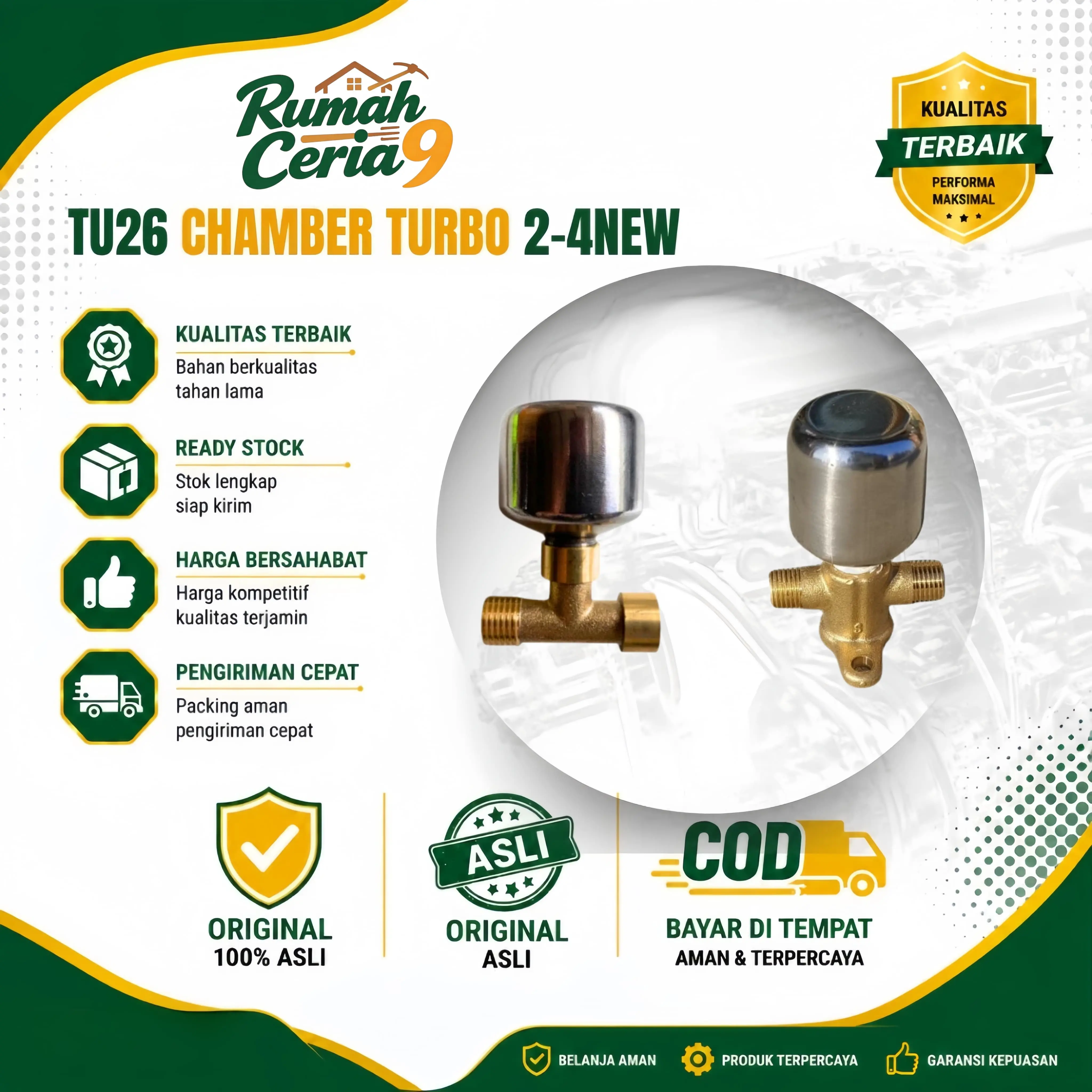 [READY] TU26 Tabung Turbo Chamber Cocok Untuk Semua Jenis Tangki Pertanian Elektrik, Mesin Tu 26