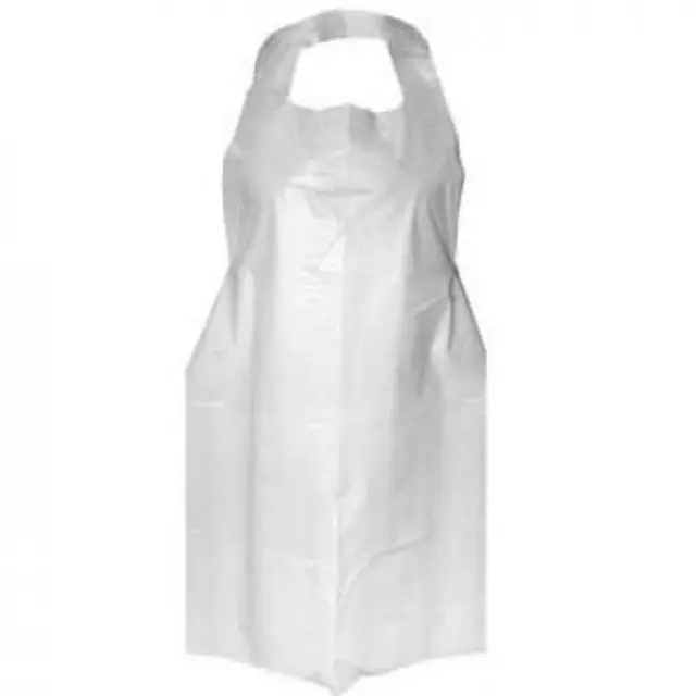 Apron Celemek Plastik Disposable LDPE Export Quality/Apron Celemek Plastik Bening Apron Disposable PE Alat Perlindungan Diri Baju Pendek Multifungsi Premium Awet 3