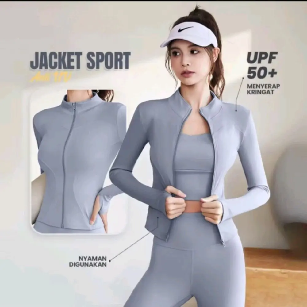NEW!! jaket anti UV,jaket lengan panjang GYM,jaket olahraga wanita, Jaket Olahraga Wanita