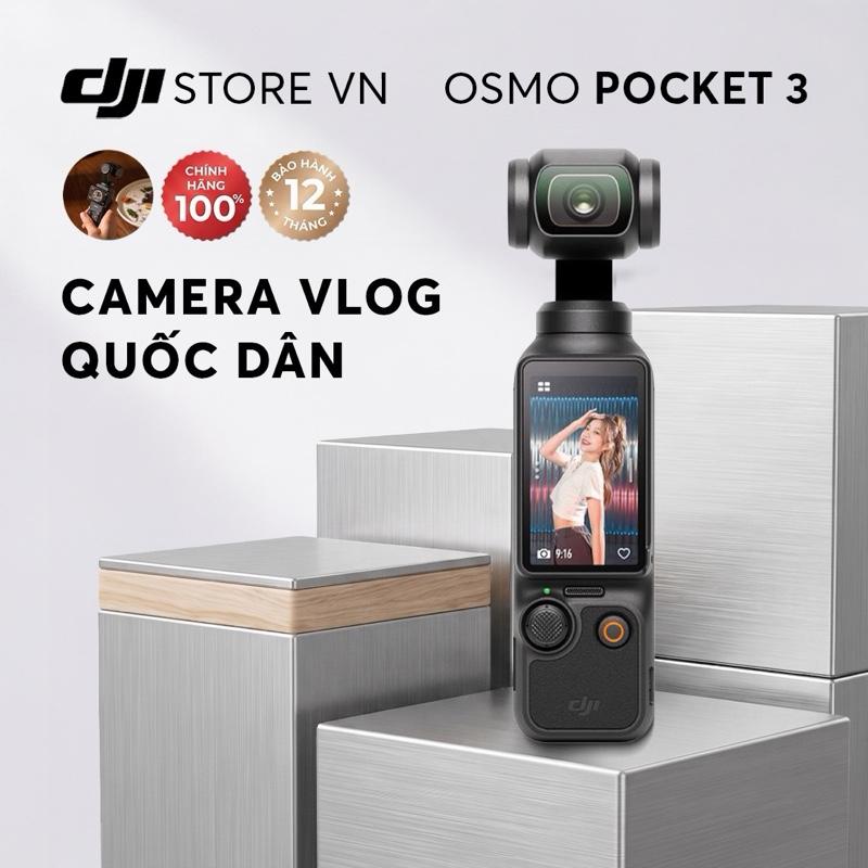 DJI Osmo Pocket 3 Gimbal Tích Hợp Camera 4K 120fps, Cảm Biến CMOS 1 Inch, Màn Hình OLED 2 Inch, ActiveTrack 6.0, Ổn Định 3 Trục, Quay Video Slow-Mo-Pro
