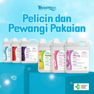 Brandwash Pelicin Setrika, Pewangi dan Pelembut Pakaian isi Kemasan 1 Liter Cairan
