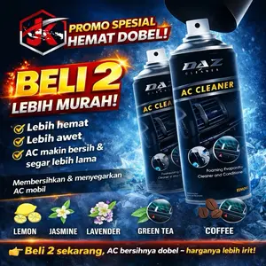 PAKET HEMAT 2 PCS DAZ AC CLEANER 400 ml DAZ pembersih & pengharum refresher ac mobil ac evaporator