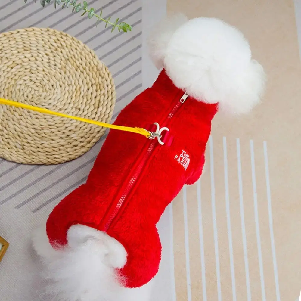 Pet Plush Clothes Puppy Boy Girl Dog Clothes Winter Warm Pet Pajamas Pajama Jumpsuit Dog Clothing Onesie