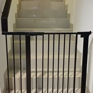 【Ramadan EKSTRA】PaPaPet Safety Gate Pagar Pintu Bayi & Hewan Pengaman Anak Tangga 80 Cm dengan Kunci Ganda dan Extension 14-35 Cm untuk Keluarga dengan Anak dan Hewan Peliharaan