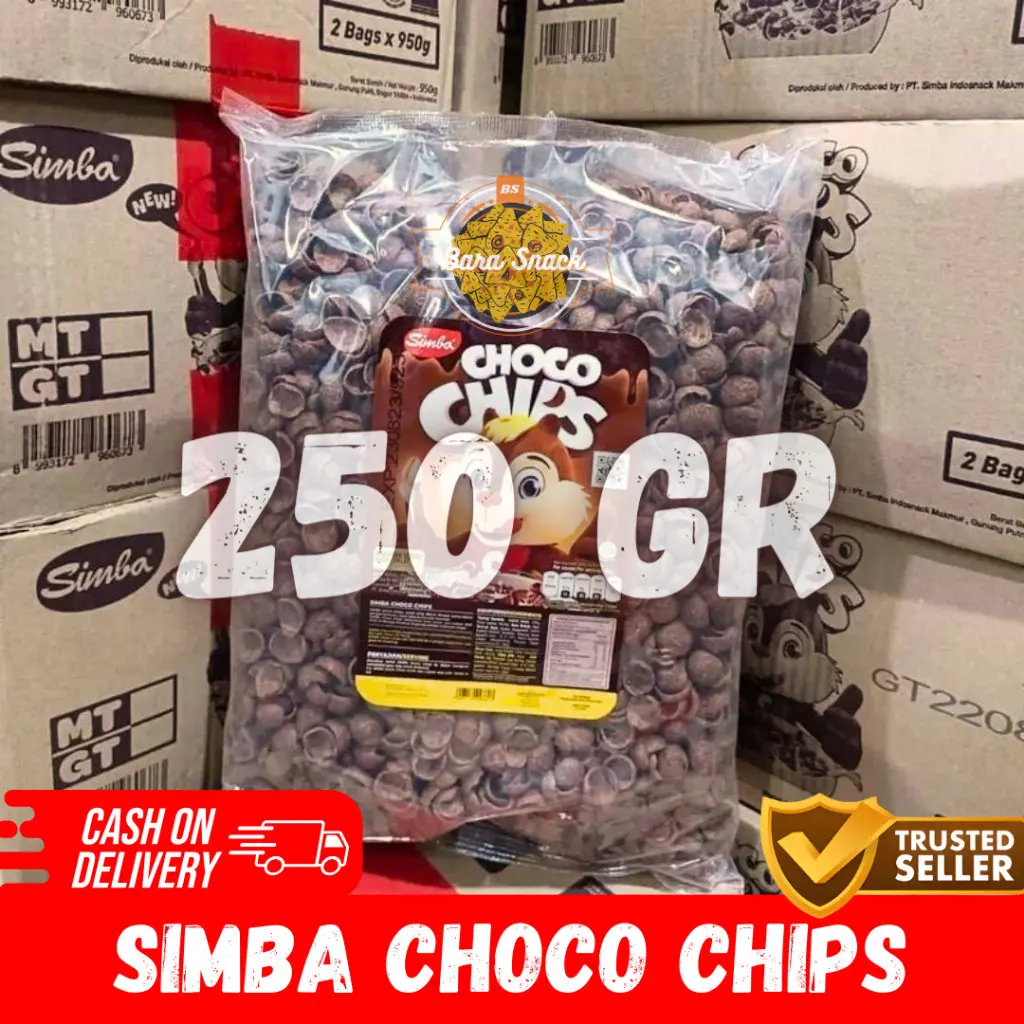 [ 250gr ] Simba Choco Chips / Sereal Coklat Premium / Camilan Snack Kiloan Murah