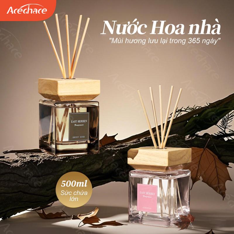 【500ml Tinh Dầu Thơm Phòng Lọ Khuếch Tán Nước Hoa Thơm Phòng Ngủ Que Gỗ Tán Hương Sang Trọng,Tinh dầu thơm phòng,Tinh dầu nước hoa Que Gỗ Tự Khuếch Tán Thanh,Hương thơm phòng vệ sinh,Máy khuếch tán tinh dầu thơm lâu dài, Với 5 thanh tinh dầu