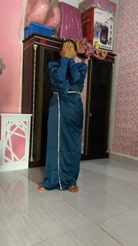 Product Review of Salsa Dress - Dress kondangan kekinian - dress turki - dress lebaran - dress Bridesmaid -Gamis Pesta Wanita Muslim Gaun Remaja Simple Mewah - dress Satin Payet Rempel from f**i A** 0