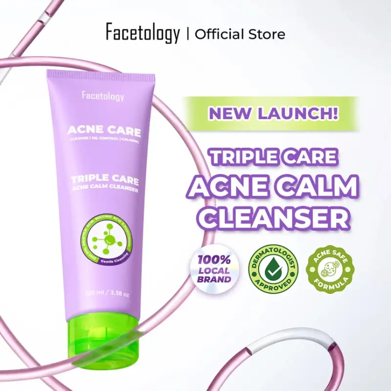 FACETOLOGY Facial Gel Cleanser Real Oat & Acne Calm - Sabun Cuci Muka 4