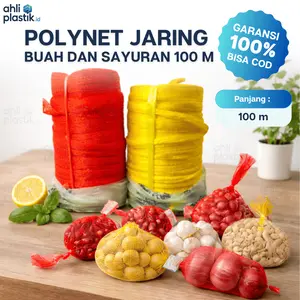 Jaring buah / polynet Rol 100meter Jaring Sayur Jaring Bawang Kantong Jaring Kelengkeng Jeruk Bahan Nilon