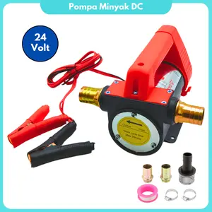 Pompa Minyak Goreng DC 24 volt Pompa Sedot Air Solar Oli Diesel transfer pump BBM elektrik 24V