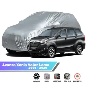 Sarung Car Cover Mobil AVANZA XENIA VELOZ LAMA Tahun 2001 - 2021 Bahan 100% Polyester Waterproof Anti Debu dan Anti UV Aman Anti Luntur terpal biru