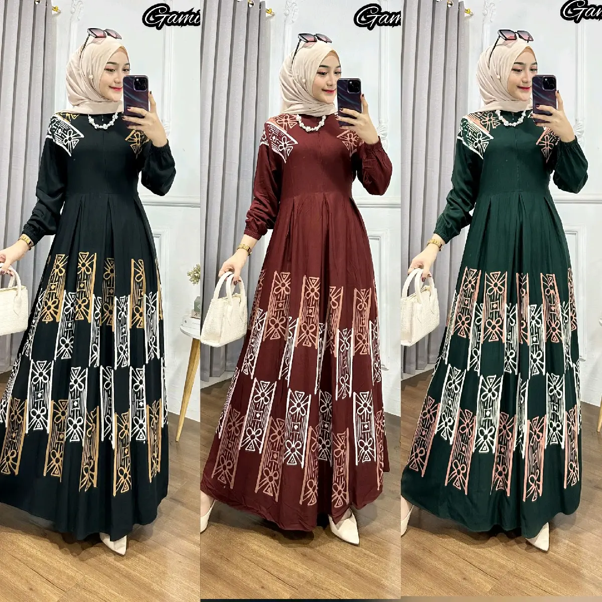 Gamis Twill Ori Motif Longkak Best Seller