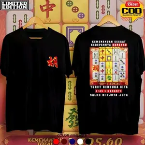 KAOS MAHJONG TSHIRT BAJU DISTRO PRIA DAN WANITA