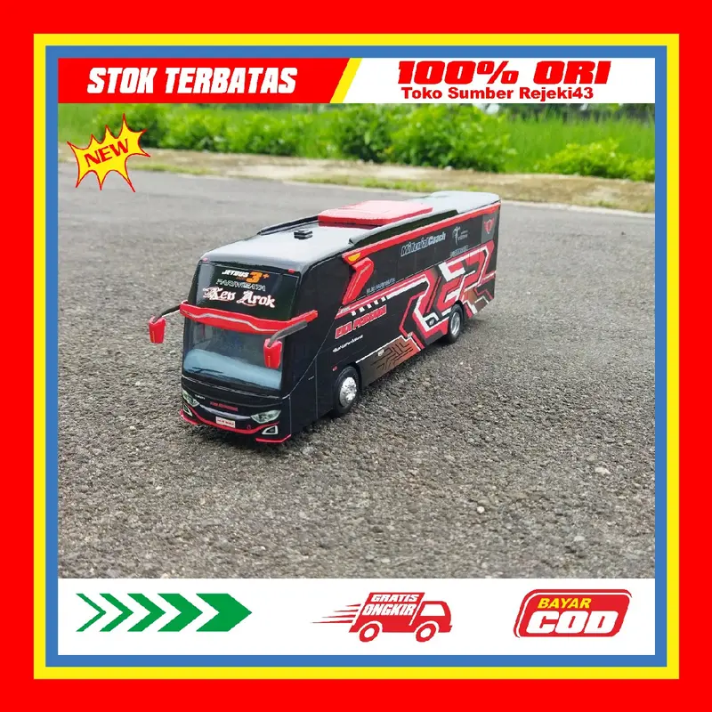Bus EKA PERSADA KEN AROK miniatur bus detail super keren untuk hadiah si kecil dan si besar full interior keren Toys Control 5
