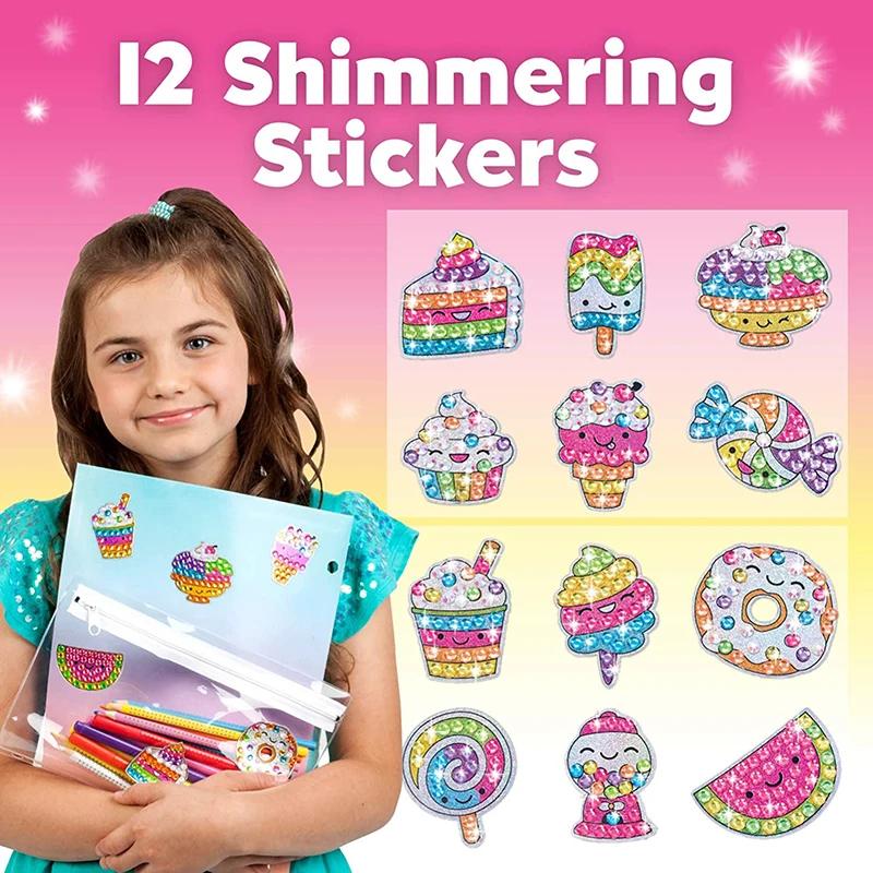 Product Introduction of 12 Create Big Gem Diamond Painting Sticker Kit Art Craft Girls Boys Unicorn Animal Sealife Magical Mosaic Dot Sticky Toys Gifts 7