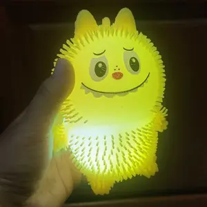 JM Mainan Ubur Ubur Labubu Flashball Squishy LED Yoyo Ubur Ubur Labubu LED Mainan Anak