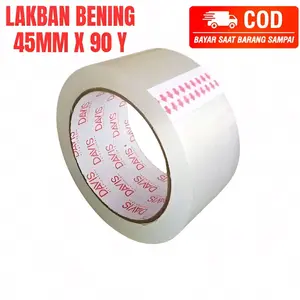 Lakban Bening / isolasi 45mmx 90 yard Solasi Besar perekat kuat tahan lama