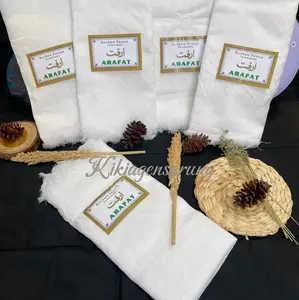 Grosir Sorban Tenun Arafat Putih Polos isi 10 pcs  110x120cm - Kain Lembut dan Dingin - Hadiah sorban  gus scarf sorban  gus sorban syal  pria