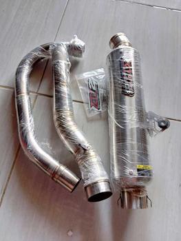 Product Review of Knalpot Racing Original AM2 BEST PERFORMANCE Cb Gl MP Tiger inlet 50 bulat kenong bass ulem Foto Karet from u**e 0