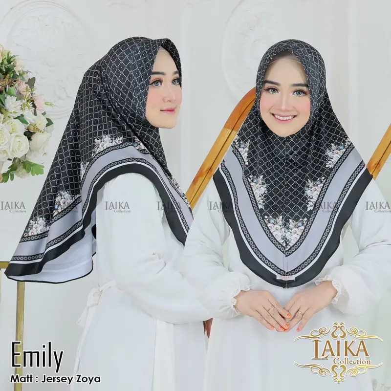 Bergo Daily Instan printing motif Emily by LAIKAcollection