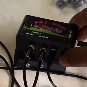 Splitter CUSTOM 3 input  satu output audio converter pemisah suara glerrity