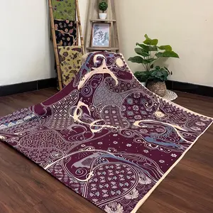 kain batik katun solo premium, abstrak burgundy terbaru