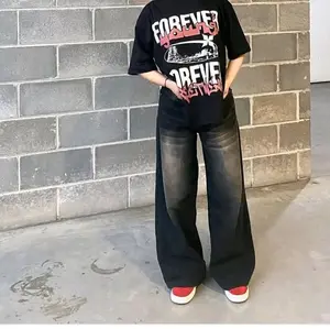 Unisex - Celana Jeans Unisex Gombrong Viral untuk Remaja Anak Umur 7-13 Tahun Fashionable & Stylish
