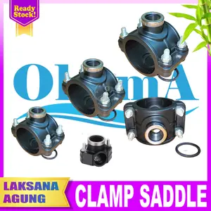 [OKUMA] Clamp Saddle Hdpe 32 x 1/2" | Clamp Saddle 1 x 1/2" inch
