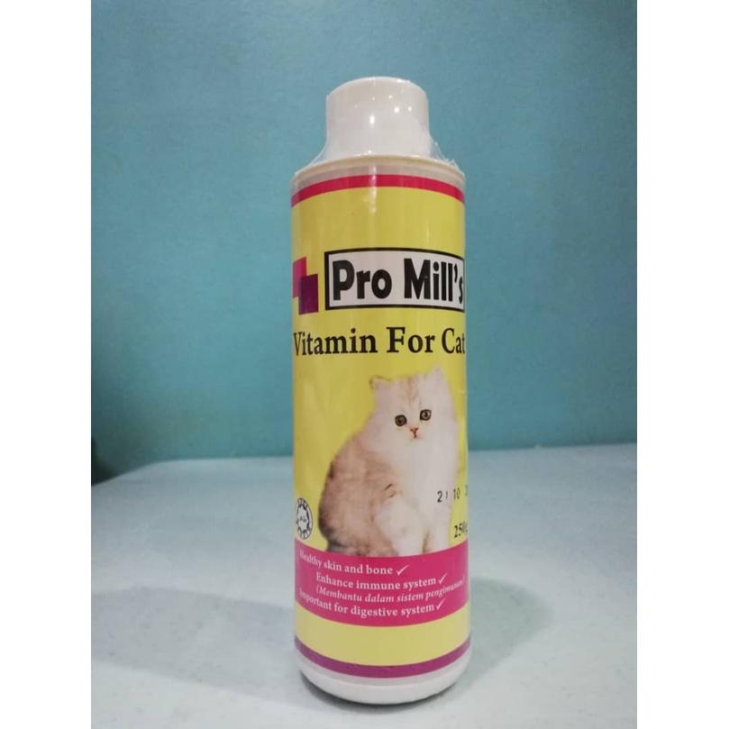 [2xPcs] Pro Mill's Cat Vitamin 250ml [ProMill, Pro Mill, Pro Mills] Kucing
