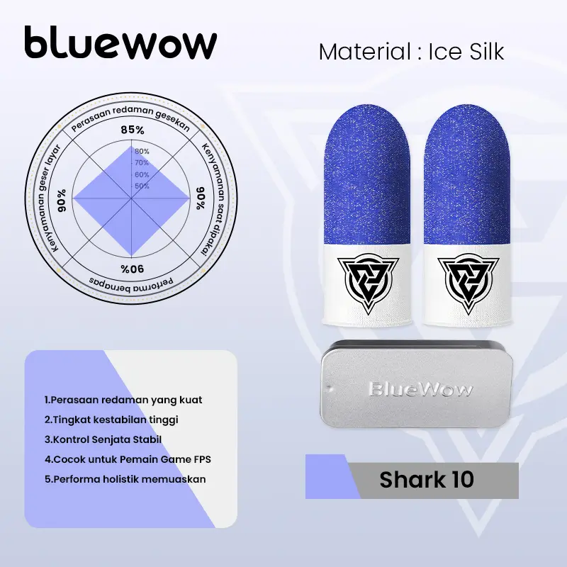 [V4 Ice Silk] Shark10-1 pasang+kotak