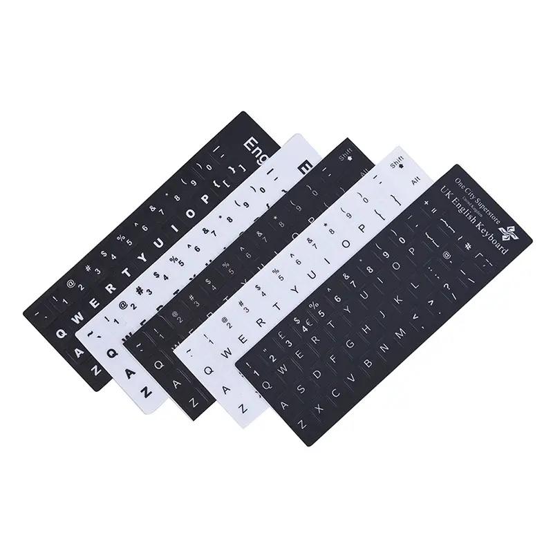 thay bàn phím tiếng Anh nhãn dán màu trắng trên màu đen bất kỳ PC máy tính xách tay